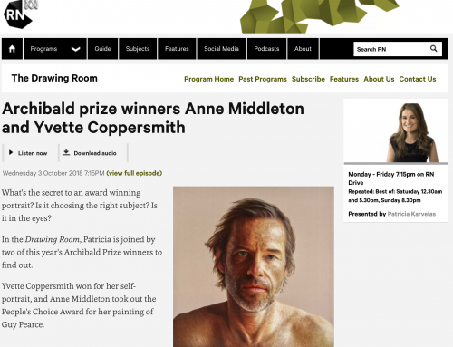 Archibald prize winners Anne Middleton and Yvette Coppersmith Interview